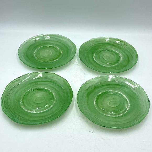 Consolidated Glass: Pattern”CSGCATJA” Catalonian Jade Green 6”Bread Butter Plate - Picture 10 of 15